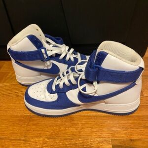 NWOB Nike Air Force 1 Hi EMB Dodgers